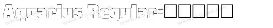 Aquarius Regular字体转换